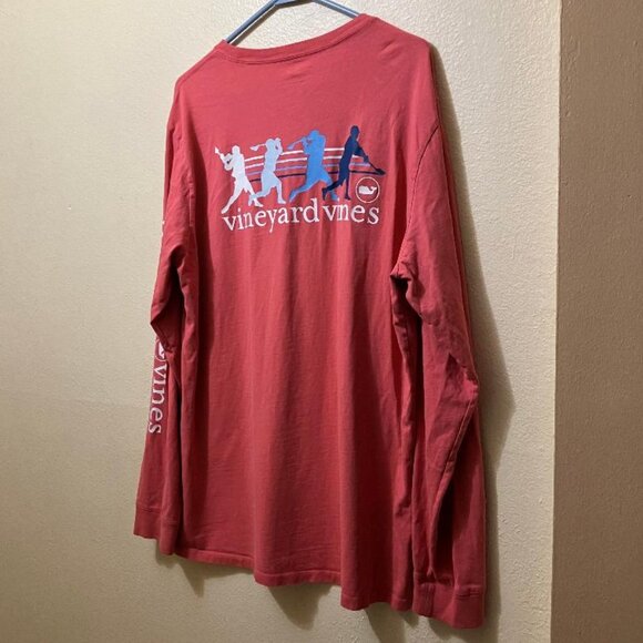 Vineyard Vines Men's Wind Up Shot Pocket Long Sleeve Logo T-Shirt Size Large - Picture 2 of 6
